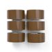 PENNELLIFICIO 2000 6 plakband voor verzending en verhuizing, scheurvast, bruin, afmetingen 50 mm x 66 m