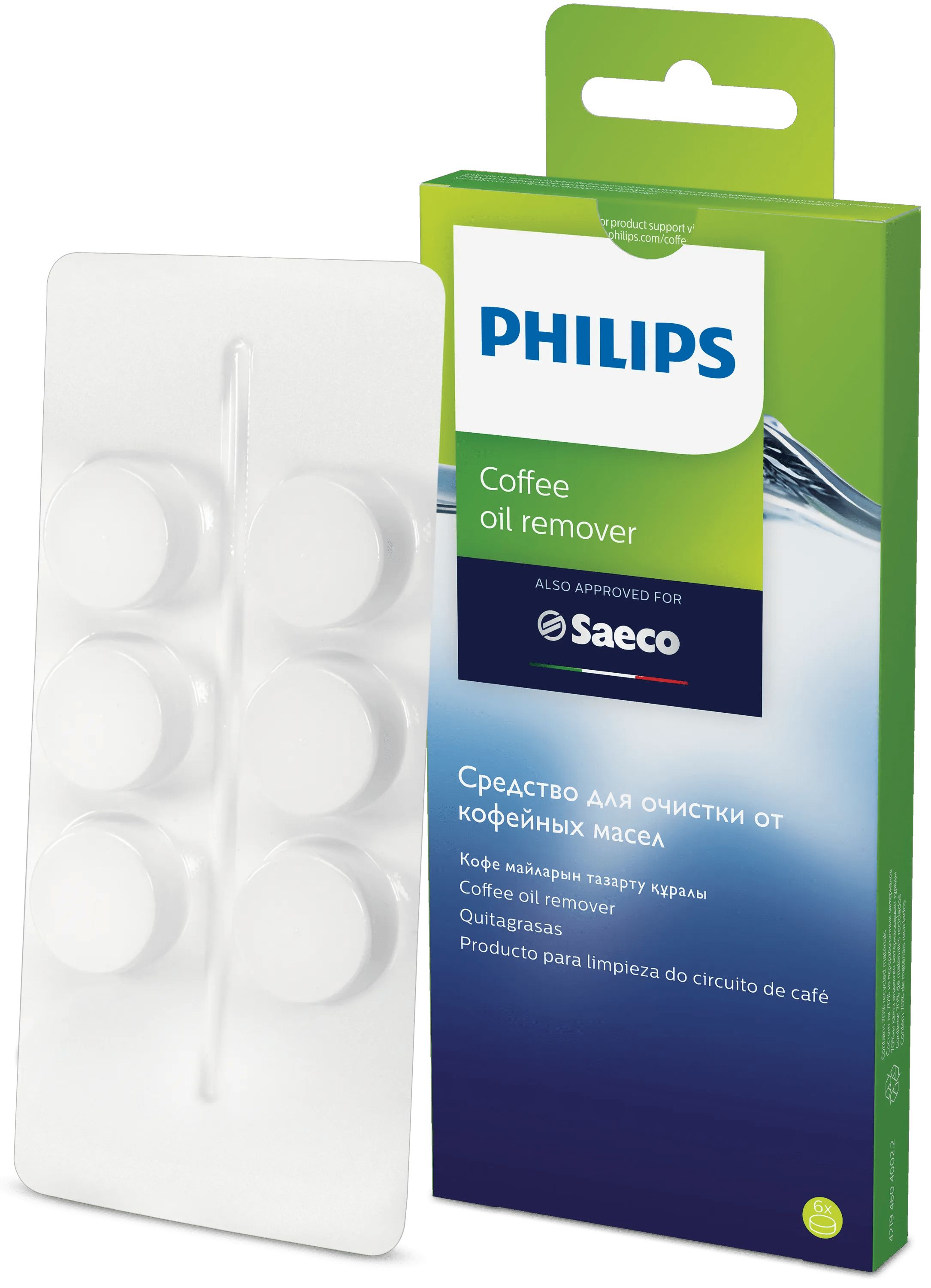 Philips CA6704/10 Koffieolie-verwijderingstabletten - 6 stuks