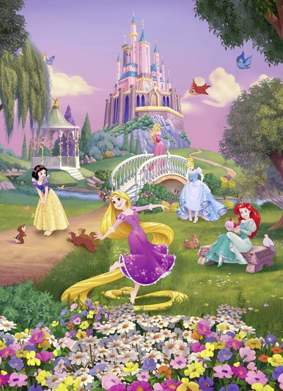 KOMAR Disney Princess Sunset Fotobehang 184x254cm 4-delig