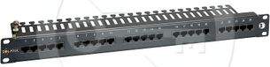 SOLARIX SX25-ISDN-BK - 19-inch patchpaneel, 1U, 25x RJ45 CAT3, voor telefonie