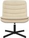 vidaXL Draaistoel Crème Stof 63 x 75 x 76 cm