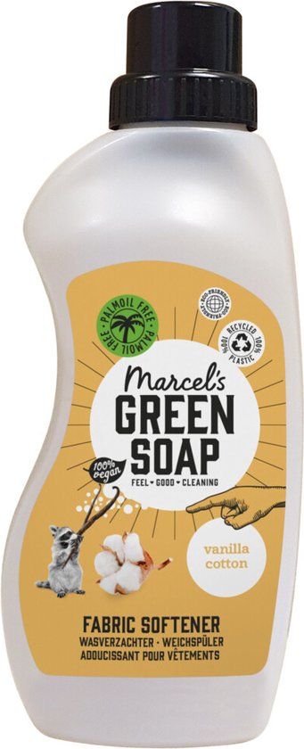 Marcel's Green Soap Wasverzachter Katoen & Vanille 750 ml - 30 Wasbeurten