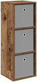vidaXL Dressoir met lade Oudhout 30,5 x 27 x 84,5 cm