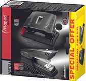 Maped 898011 Set Nietmachine & Perforator, Zwart, 25 Nietjes, 25 Vel