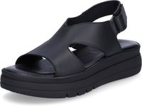 Tamaris - Dames - Plateau sandalen - Zwart - Maat 40