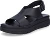 Tamaris - Dames - Plateau sandalen - Zwart - Maat 40