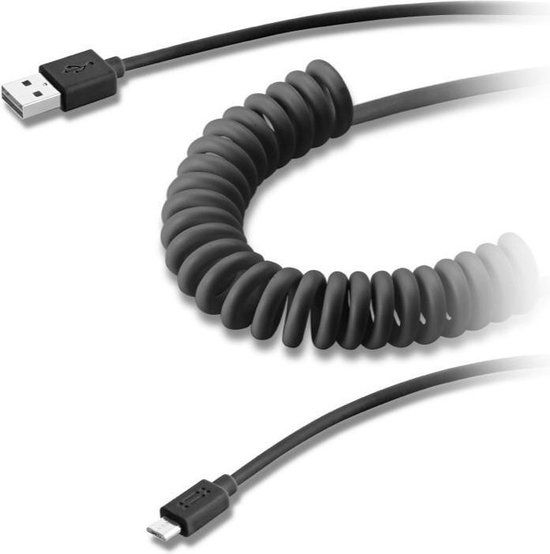 Aiino AICMCRUSBCT-BK USB-kabel 1,2 m Micro-USB B USB A Zwart