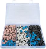 FOOCCA® Nagelfrees Schuurrolletjes - Elektrische Nagelvijl Schuurrolletjes - Nagel Bitjes - Opzetstukjes - Bits - Mix Set #80 #120 #180 #240 Korrels / Grit / Grofheid - Inclusief Mandrel Bitje - Nagel Bitjes - Nagel Frees - 250 stuks