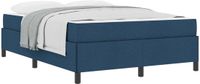 vidaXL Boxspringbed, blauw, 140 x 200 cm, met stoffen bekleding