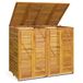 Syfax Acacia Afvalbakberging dubbel 140x89x117 cm massief acaciahout