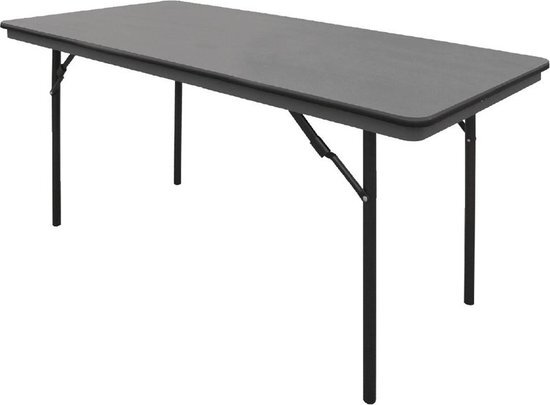 Bolero Inklapbare tafel zwart - 152 cm