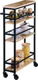 Kesper Keukentrolley bamboe W 15 x H 81 cm x D 50