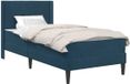 vidaXL Bedframe met matras met hoofdeinde Blauw 100 x 200 cm Fluweel