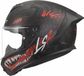 LS2 Helm Rapid III Kaiju II FF820 zwart / rood / wit maat L