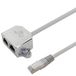 1aTTack.de Cat. 5e Patchkabeladapter Netwerkkabelsplitter Ethernet/Ethernet 0,1 m 1 stuk