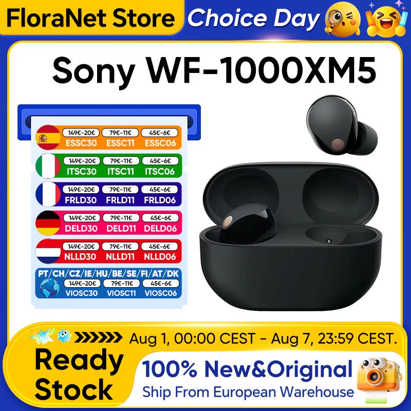Sony WF-1000XM5 True Wireless Oordopjes
