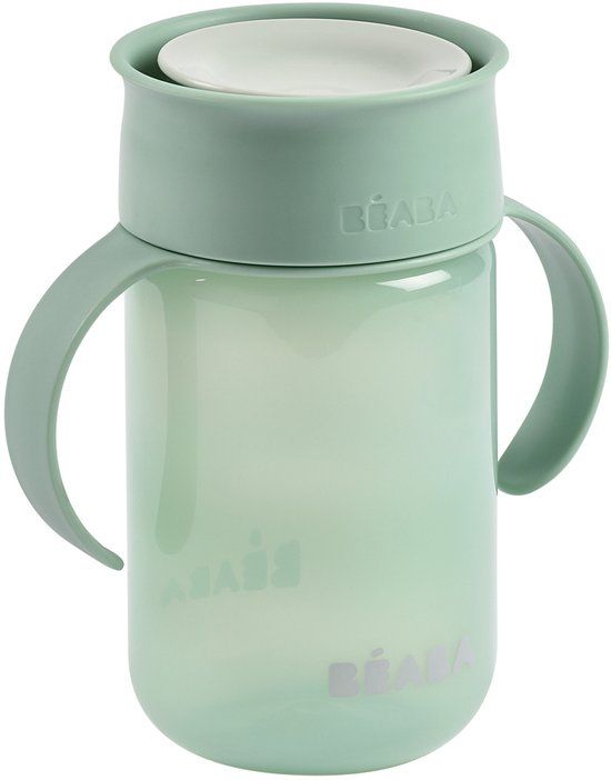 Béaba Drinkbeker Baby - Oefenbeker - 360-systeem - Vanaf 12maanden - Groen - 340ml