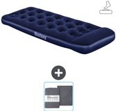 Bestway luchtbed - 1-Persoons - 76 x 185 x 28 cm - Blauw - Inclusief pomp en Hoeslaken