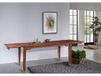Massivmoebel24 OXFORD Table à manger extensible 90x90 Acacia laqué Nougat OXFORD #118