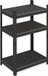 Merkloos Relaxdays Stellingkast - 90 x 60 x 40 cm - 750 kg - 3 planken - Staal - Modulair - Zwart