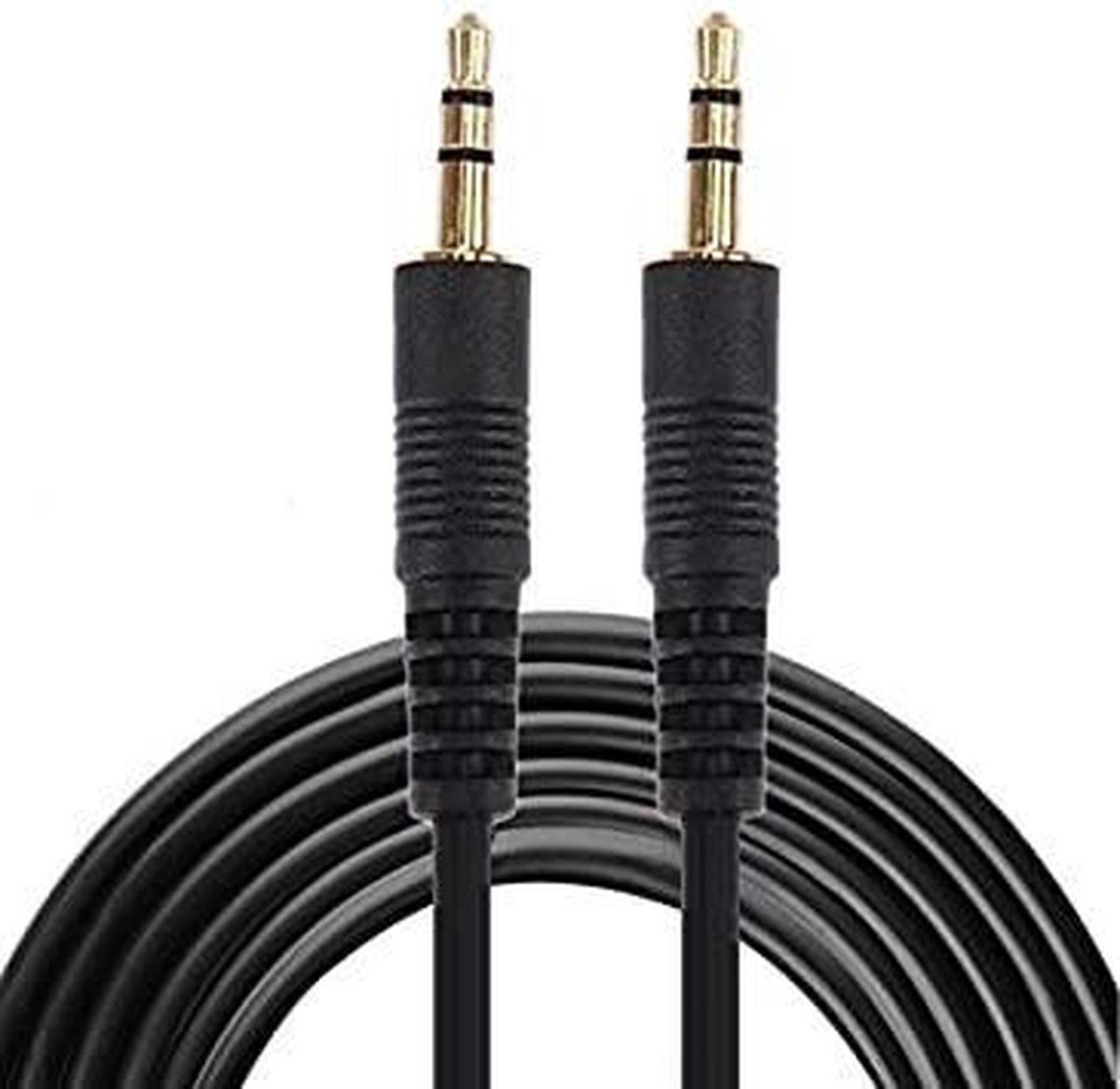 MG Aux Kabel Stereo Audiokabel - Jack 3.5mm naar Jack 3.5mm - 1m