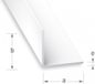 Hoekhoek, CQFD HOEKPROFIEL PVC WIT 70X70MM 1M