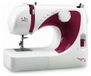 Machine à coudre, 13 programmes de points, blanc/rouge, 70 watts, avec accessoires