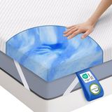 MKS Traagschuim Topdekmatras 180x200 cm – 5cm – Verkoelend, Ademend & Ondersteunend Topper Matras – Anti-allergie – CertiPUR – Luxe Matrastopper