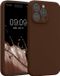 kwmobile telefoonhoesje geschikt voor Apple iPhone 15 Pro Max - TPU backcover met siliconen coating - Smartphone case in chocoladebruin