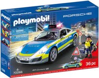 PLAYMOBIL Porsche 911 Carrera 4S Politie - 70066 - Politieauto met Licht en Geluid - 1:17 Schaal