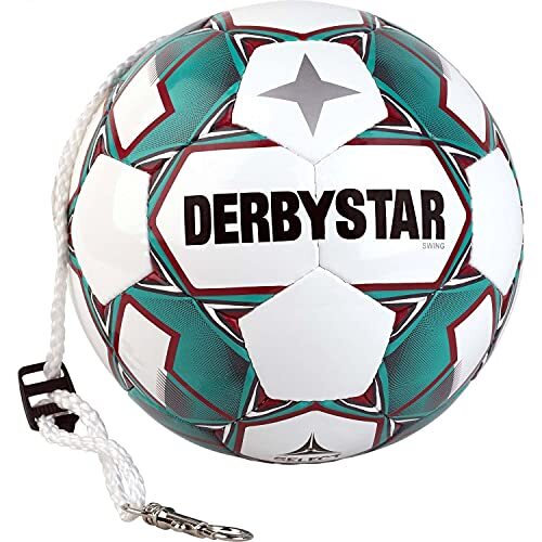 Derbystar Kinder Swing, 1075500139 Voetbal, Wit Rood Zilver, 5