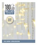 S.I.A. IJspegel verlichting 180 LED - warm wit - transparant snoer