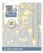 S.I.A. IJspegel verlichting 180 LED - warm wit - transparant snoer