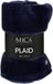Mica Decorations Famke Fleece Plaid - L180 x B130 cm - Donkerblauw