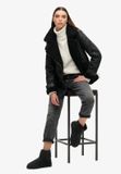 Superdry - Suede Sherpa enkellaarsjes - Dames - Laarzen