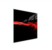 TMK ArtDeko Glazen Fornuisbescherming - 50x52 cm - Zwart