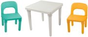 Dolu Turquoise/Geel Kinder Tafel met Stoeltjes
