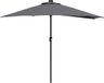 vidaXL Tuinparasol 294 x 150 x 224 cm Polyester en Staal Antraciet