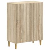 vidaXL - Badkamer - Opbergkast - ARNHEM - Sonoma - Eiken - 59,5 x 31 x 80 cm
