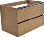 Wiesbaden Vision OAK Meuble de salle de bain Meuble bas - 80x46x53cm - Chêne - Fermeture douce