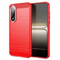 OnePlus Coque pour OnePlus Nord 5 5G - housse etui silicone gel carbone + film ecran - ROUGE