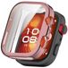 Wigento Huawei Beschermhoes van TPU met elektroplatering, volledig deksel, voor de Huawei Watch Fit 4 smartwatch, kleur: roze