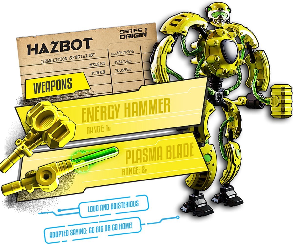 Giga Bots Gigabot Energy Core - Hazbot - 33 cm actiefiguur