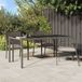 Maison Exclusive - Table de jardin grise 190 x 90 x 75 cm en verre trempé et rotin synthétique