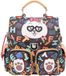 myMo Pop Rugzak 'Pop Eyetheme' blauw / bruin / zwart / wit