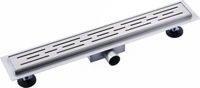 FortiFura Galeria douchegoot - 140cm - RVS - Geborsteld