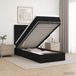 Prolenta Maison Exclusive Lit Ottoman exclusif, avec matelas et éclairage LED noir, dimensions 90 x 200 cm, revêtement en tissu