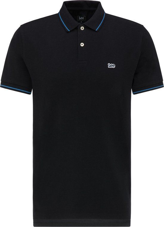 Lee Pique Polo Zwart