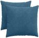 vidaXL - Zitkussens - 2 stuks - Blauw - 50 x 50 cm - Corduroy stof
