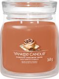 Yankee Candle Pumpkin Cinnamon Swirl Medium Geurkaars